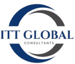 Logo of ITT Global Solutions Ltd. featuring a stylized blue and gray circular design with the company name in blue capital letters inside the circle, highlighting their expertise in Bookkeeping and Accounting Services.